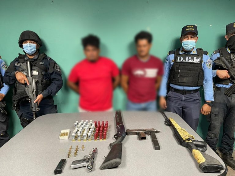 Capturan hombres en posesión de armas de fuego y ejecutan operativos para prevenir posibles de delitos de trata y tráfico de personas en Puerto Cortés