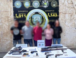 Fiscales de Comayagua impulsan procesos penales en contra de supuestos miembros de una banda criminal capturados en posesión de armas