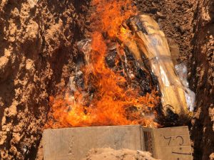 Incineran droga decomisada en 93 casos en Comayagua
