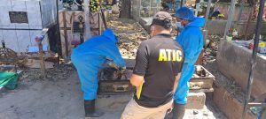 ATIC efectúa exhumación para esclarecer el crimen de una mujer en Cortés